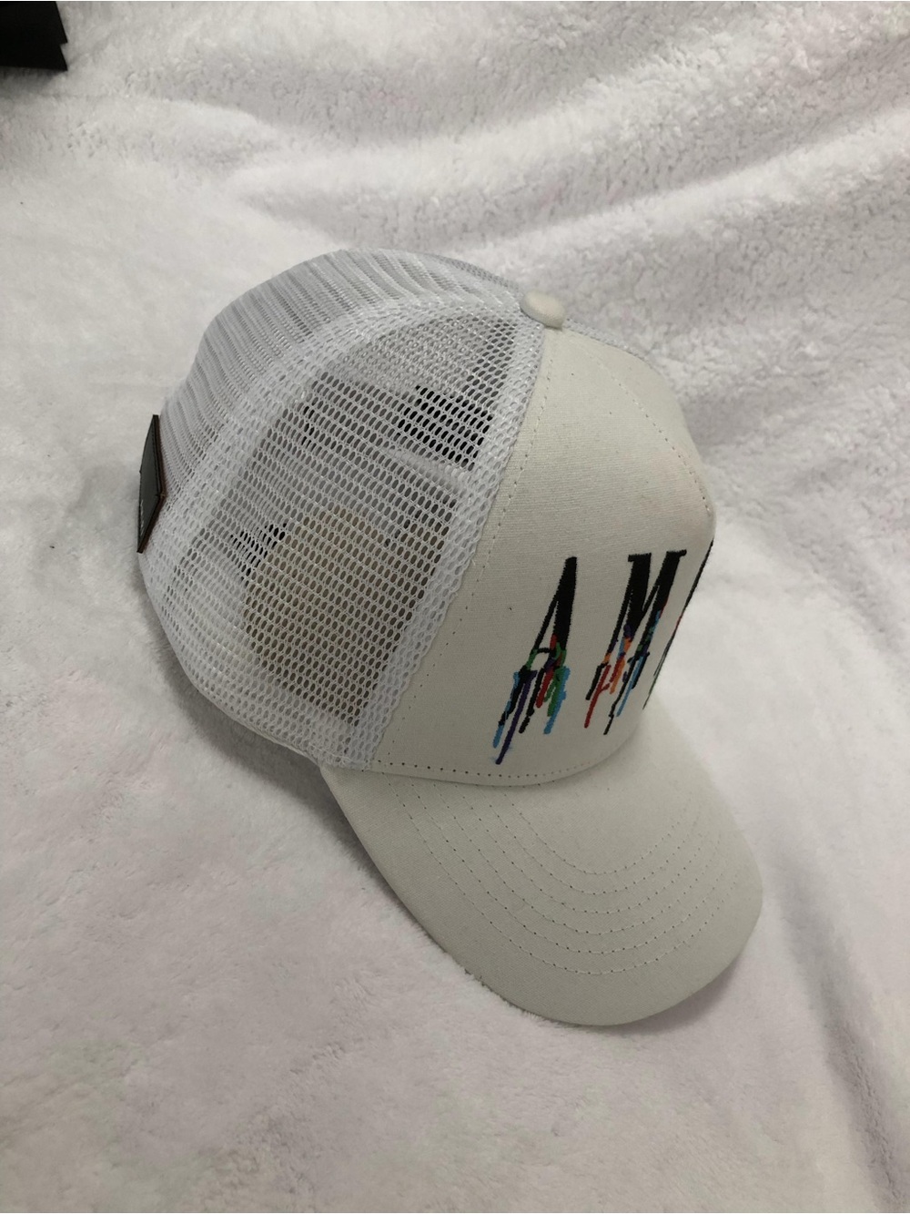 AMIRI Classic Embroidered Label baseball cap Trucker Hat - Picture 8 of 13